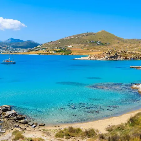 Naxos Cental Double Semi Basement Private Balcony 200m From St, George Views Saint George Βίλα