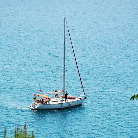 Naxos Cental Double Semi Basement Private Balcony 200m From Villa Naxos City