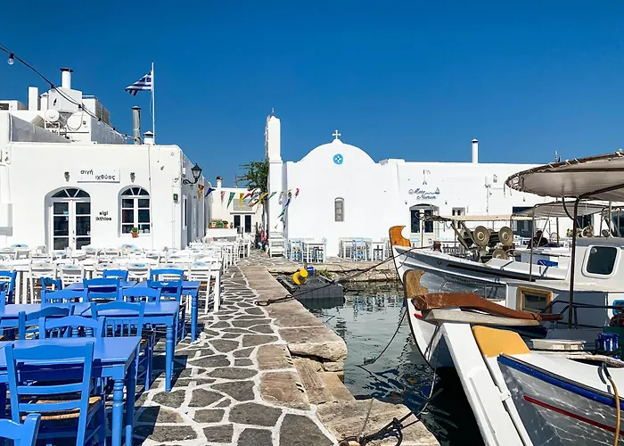 Naxos Cental Double Semi Basement Private Balcony 200m From Villa